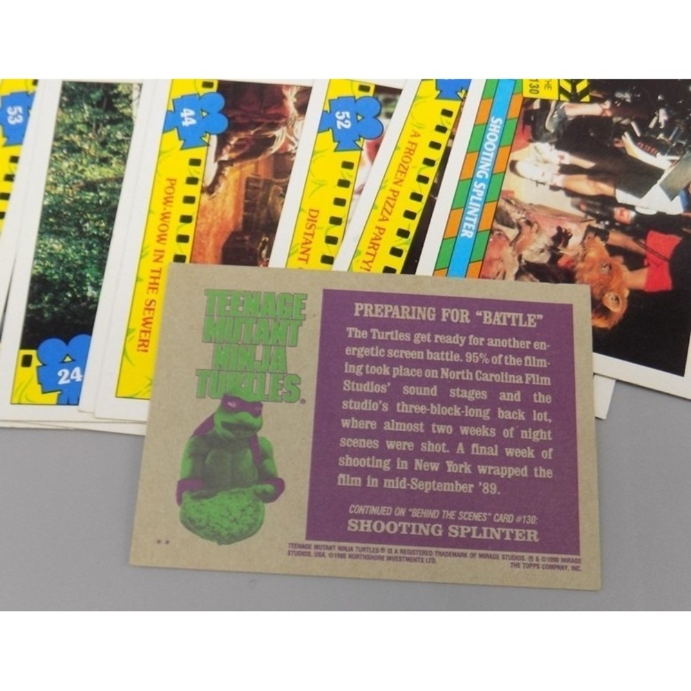Vintage TMNT 130 Cards And  23 Stickers Assorted From Different Sets Movie Topps - Picture 8 of 12